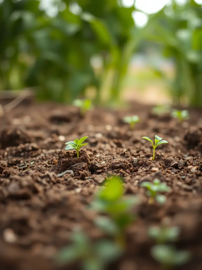 A close-up shot of a plot in Derekoop Yaşam Vadisi, showcasing the fertile soil and the potential for landscaping. The image highlights the plot's readiness for construction and gardening.